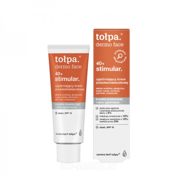 Дневной крем против морщин 40+ SPF 15 DERMO FACE STIMULAR, 40мл