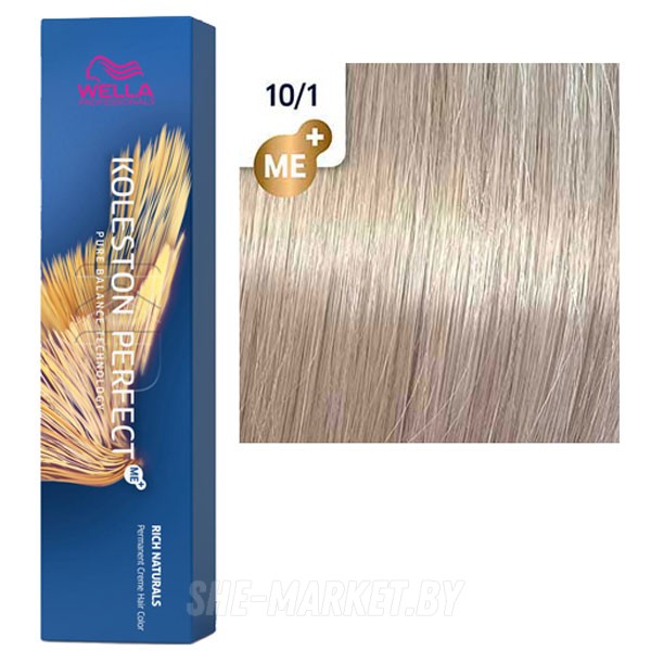 Стойкая крем-краска Koleston Perfect ME+ 10/1 Intense ash blonde Насыщенные натуральные 60мл