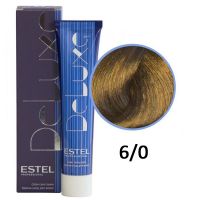 Краска-уход для волос Deluxe 6/0 темно-русый 60мл