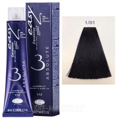 Крем-краска для волос Escalation Easy Absolute 3 ТОН 1/01 иссиня-черный 60мл