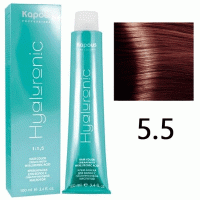 Крем-краска для волос Hyaluronic acid  5.5 Светлый коричневый махагоновый, 100 мл