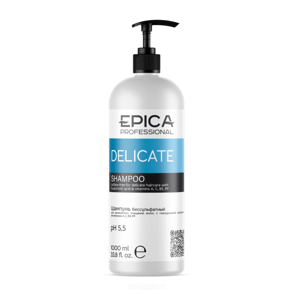 Бессульфатный шампунь Delicate, 1л