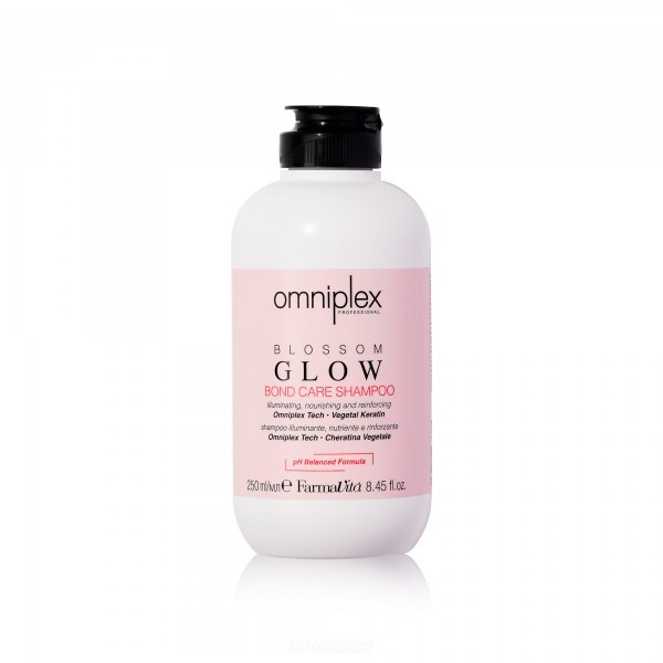Востанавливающий шампунь с растительным кератином Omniplex Blossom Glow Shampoo, 250мл