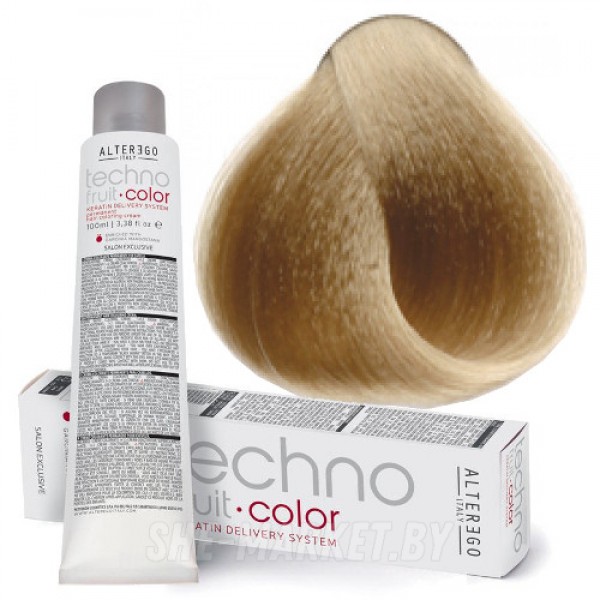 Краска для волос перманентная Techno Fruit Color 9/31 золотисто-пепельный очень светлый блондин, 100