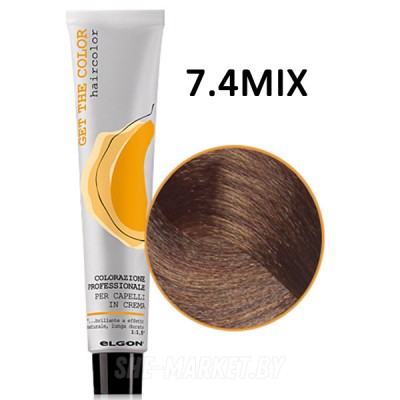 Крем краска для волос Get the Color ТОН 7.4 MIX блонд медный , 100мл