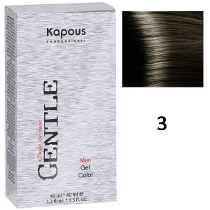 Гель-краска для мужчин без аммония Gentele Man № 3 темно-коричневый, 80мл