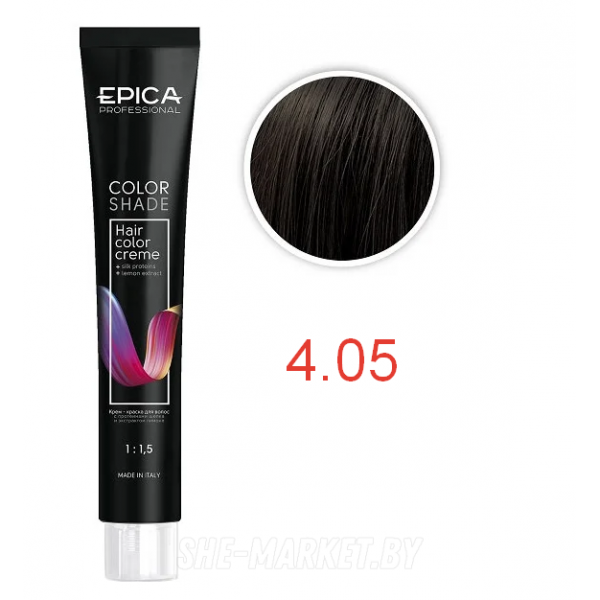 Крем-краска COLORSHADE 4.05 шатен теплый шоколад, 100мл