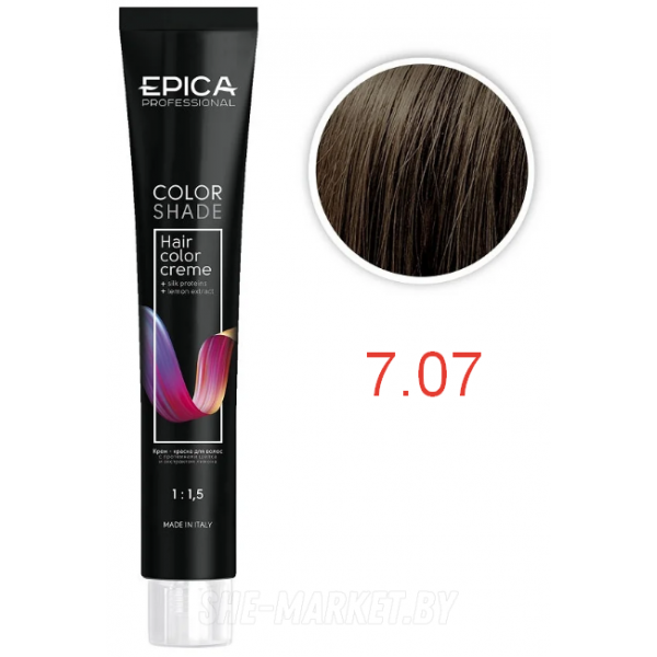 Крем-краска COLORSHADE 7.07 русый шоколад холодный, 100мл