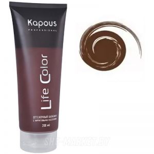 Бальзам оттеночный для волос Life Color Коричневый, 200мл