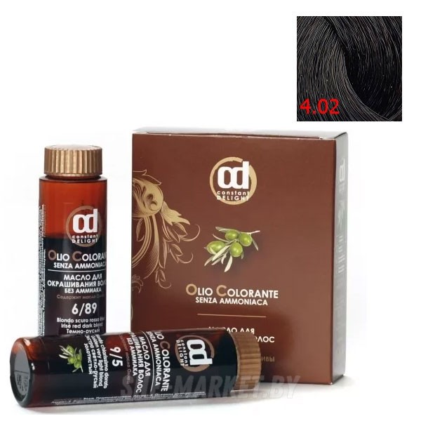 Масло для окрашивания волос Olio Colorante 4.02, 50мл