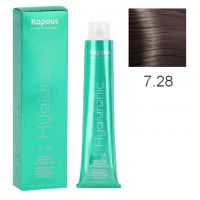 Крем-краска для волос Hyaluronic acid  7.28 Блондин перламутровый шоколадный, 100 мл