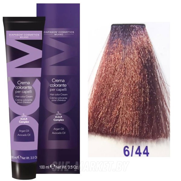 Крем-краска DCM Hair Color Cream HOP Complex 6/44 100мл