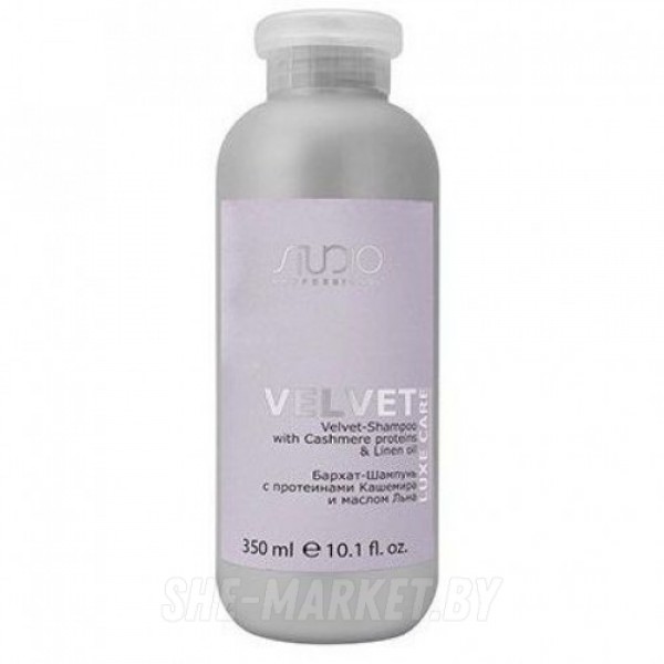 Бархат-Шампунь с протеинами кашемира и маслом льна серии 