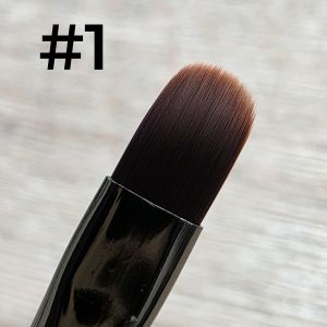 Кисть для геля №1 серая метал с колпачком (в тубе) Кисть для геля №1 серая метал с колпачком (в тубе)
