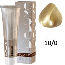 Крем-краска для седых волос SILVER DE LUXE 10/0 светлый блондин 60мл