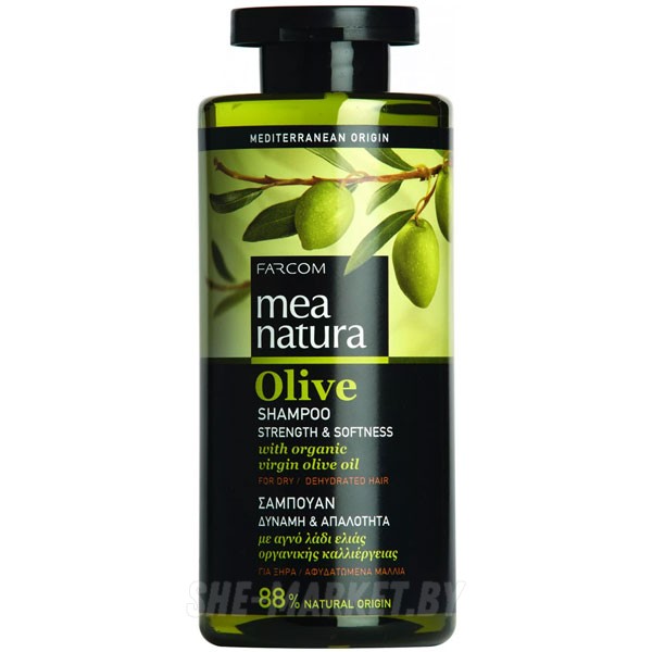 Шампунь с оливковым маслом для всех типов волос Natura Olive, 300мл.