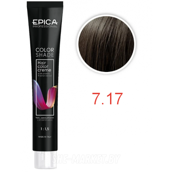 Крем-краска COLORSHADE 7.17 русый древесный, 100мл