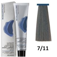 Краска для волос перманентная Moda Styling ТОН 7/11 intense gray blonde /блонд интенсивно пепельны