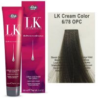 Краска для волос LK OPC Oil Protection Complex  6/78 темный блондин мокко 100мл
