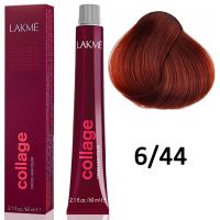 Краска для волос Collage creme hair color ТОН - 6/44, 60мл