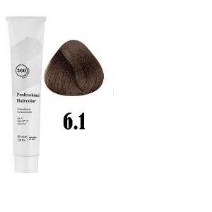Краска для волос 360 PERMANENT HAIRCOLOR ТОН - 6.1, 100мл