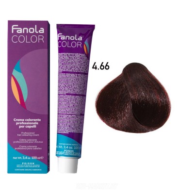 Крем-краска для волос Crema Colore 4.66 Chestnut intense red, 100мл