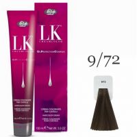 Краска для волос LK OPC Oil Protection Complex 9/72 очень светлый блондин бежево-пепельный, 100мл