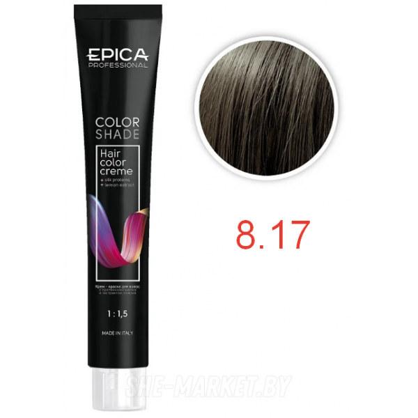 Крем-краска COLORSHADE 8.17 светло-русый древесный, 100мл