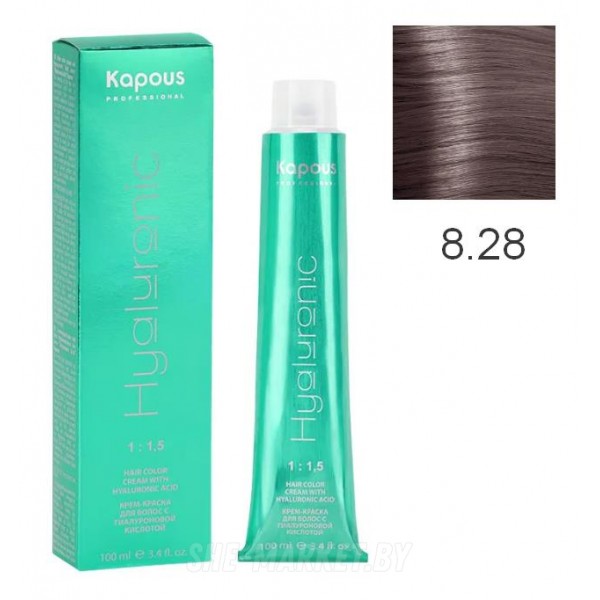 Крем-краска для волос Hyaluronic acid  8.28 Светлый блондин перламутровый шоколадный, 100 мл