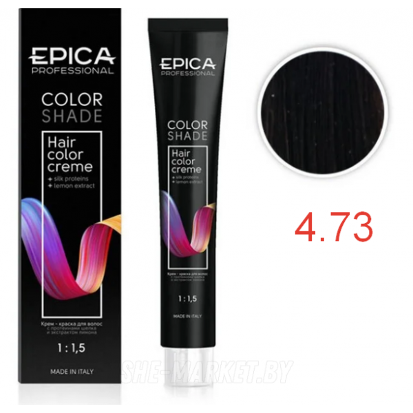 Крем-краска COLORSHADE 4.73 шатен шоколадно-золотистый, 100мл