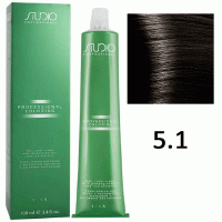 Крем-краска для волос Studio Professional Coloring 5.1 светлый пепельно-коричневый , 100мл