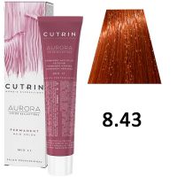 Крем-краска для волос AURORA 8.43 Permanent Hair Color, 60мл