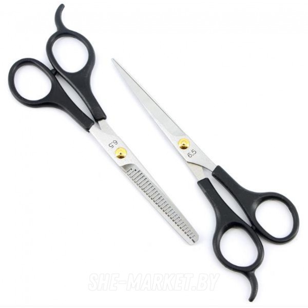 Набор парикмахерских ножниц 6.5 дюймов B1-9: Прямые + Филировочные