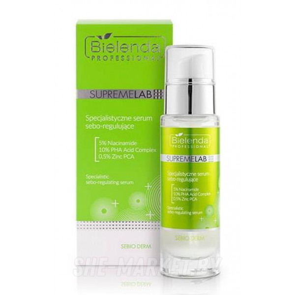 Экспертная себо-регулирующая сыворотка для лица SUPREMELAB Sebio Derm, 30 мл