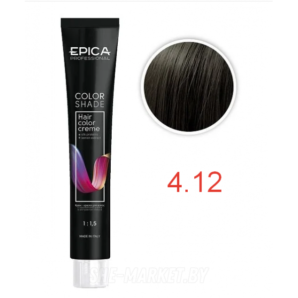 Крем-краска COLORSHADE 4.12 шатен перламутровый, 100мл