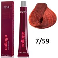 Краска для волос Collage creme hair color ТОН - 7/59, 60мл
