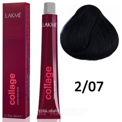 Краска для волос Collage creme hair color ТОН - 2/07, 60мл