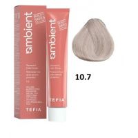 Перманентная крем-краска для волос AMBIENT тон 10.7, 60мл