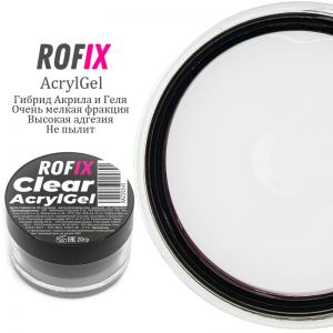 Акрилгель (Полигель) для наращивания и моделирования ногтей Acryl Gel CLEAR (Прозрачный), 20гр