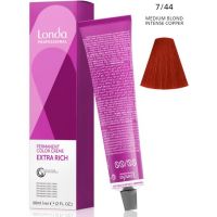 Стойкая крем-краска LondaColor 7/44 Блондин интенсивный медный 60мл Стойкая крем-краска LondaColor 7/44 Блондин интенсивный медный 60мл