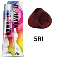 Кремообразный краситель для волос Aquar ly 5RI Насыщенно-красный светлый шатен, 100мл
