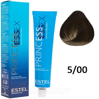 Крем-краска для волос PRINCESS ESSEX 5/00 светлый шатен для седины 60мл