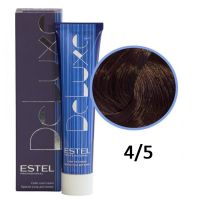 Краска-уход для волос Deluxe 4/5 шатен красный 60мл