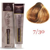 Крем краска для волос Colorianne Prestige ТОН - 7/30 Золотистый блонд, 100мл Крем краска для волос Colorianne Prestige ТОН - 7/30 Золотистый блонд, 100мл