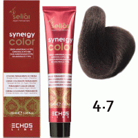 Безаммиачная краска для волос SELIAR SYNERGY COLOR 4.7 CHESTNUT BROWN Коричневый каштановый