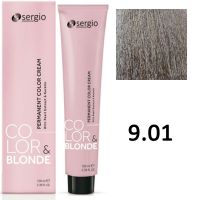 Крем-краска для волос Color Blonde ТОН - 9.01 светлый блондин легкий пепельный, 100мл