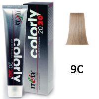 Краска для волос Сolorly 2020 ТОН 9C Очень светлый блонд (пепельная гамма), 60мл