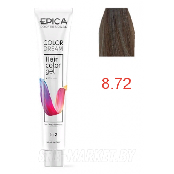 Гель-краска COLORDREAM 8.72 светло-русый шоколадно-перламутровый, 100мл