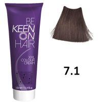 Крем-краска для волос COLOUR CREAM ТОН - 7.1 Натуральный пепельный блондин/Mittelblond Asch, 100мл