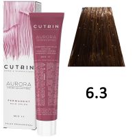 Крем-краска для волос AURORA 6.3 Permanent Hair Color, 60мл